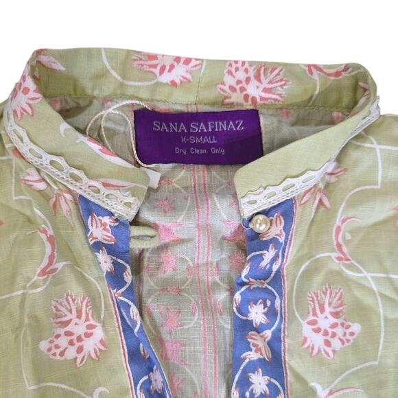 sana safinaz kaftan tunic dress size xsmall - Picture 3 of 6